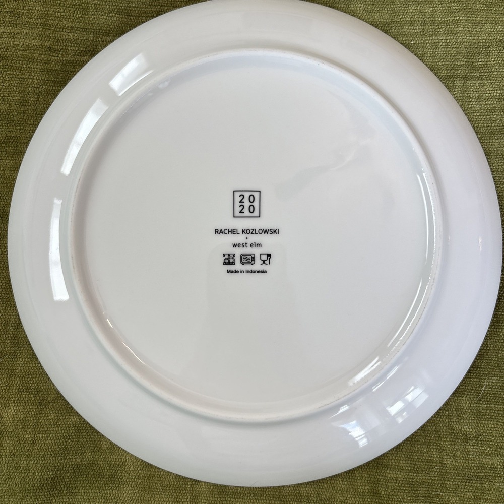 West Elm 2020 Rachel Kozlowski Christmas Dapper Animal Racoon Salad Plate 8.5" - Picture 3 of 7